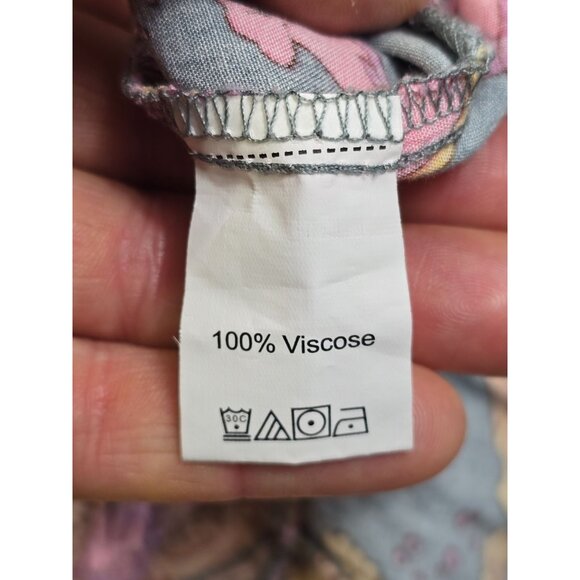 Rusttydustty Floral Raccolta Carta Jumpsuit 2XL Hippie Boho - Picture 5 of 5